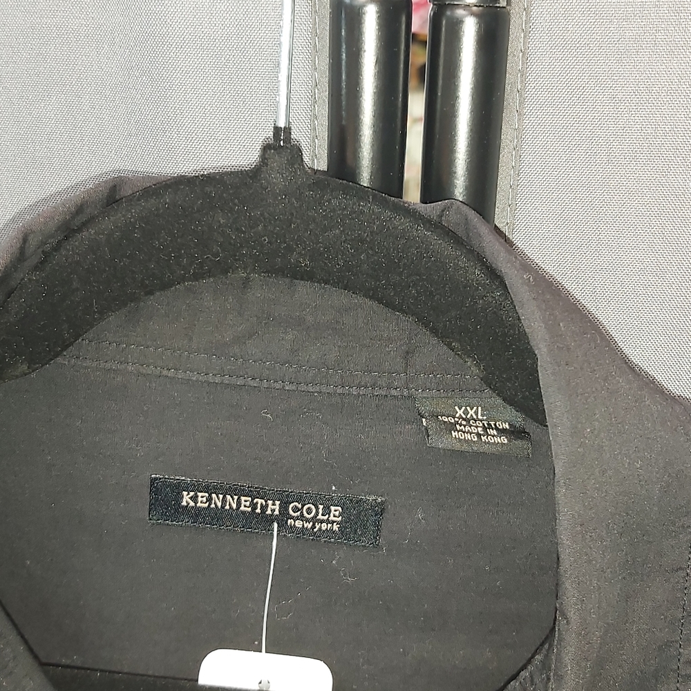 Kenneth Cole Black sports/dress shirt - Picture 3 of 14